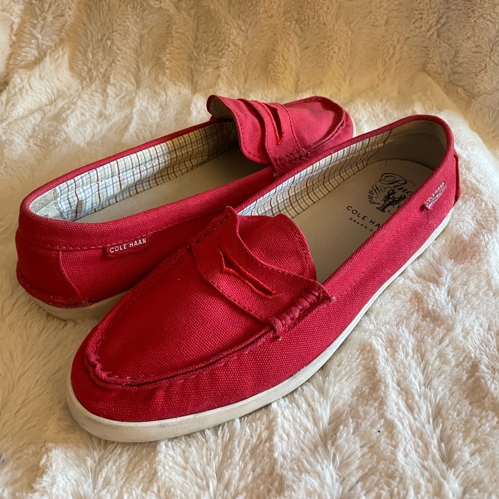 Cole Haan Grand OS Women Pinch Maine Classic Red Penny Loafer Size 9